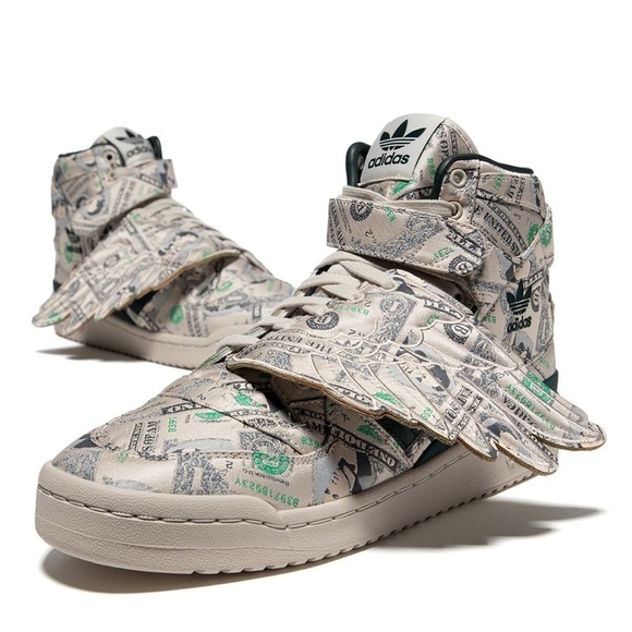 Adidas Jeremy Scott Men’s size 12 Forum wings 1.0 Money - Picture 1 of 13